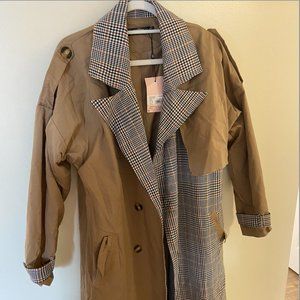 NWT Misguided Trendy Fall Trench Coat
